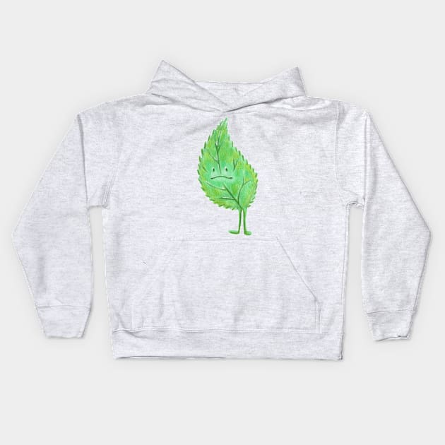 Happy Leaf Kids Hoodie by Josslyn-Hagen